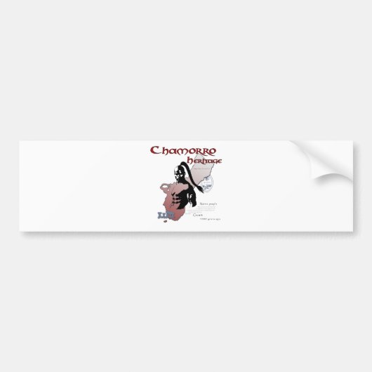 Chamorro Spirit kopie Bumpersticker (Voorkant)
