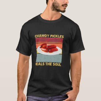 Chamoy augurken geneest de ziel retro Humor Hot Pi T-shirt