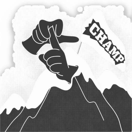 Champ - ASL Design Sticker (Voorkant)