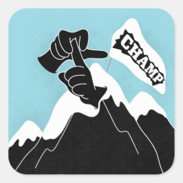 Champ - ASL Design Vierkante Sticker