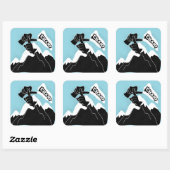 Champ - ASL Design Vierkante Sticker (Vel)