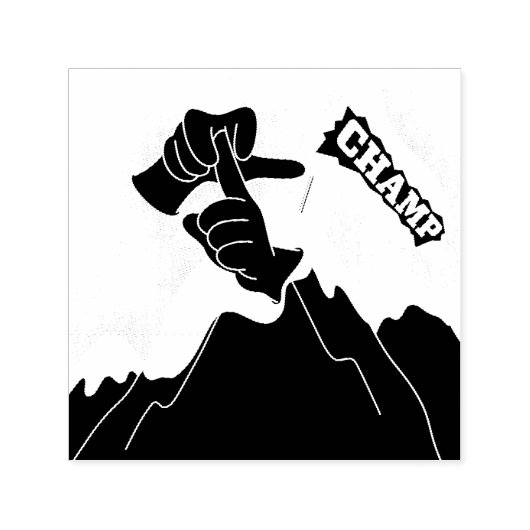 Champ - ASL Design Zelfinktende Stempel (Design)