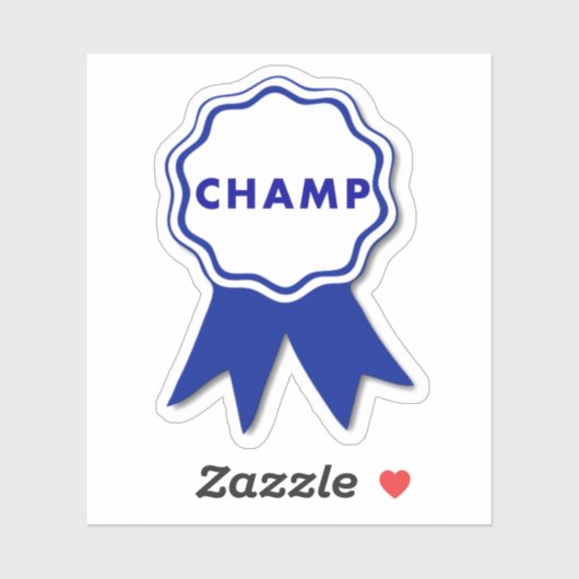 Champ Blue Lint Sticker (Vel)