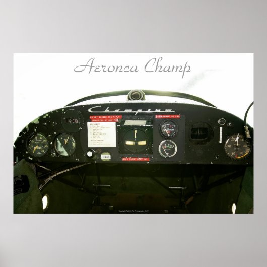 Champ Cockpit Poster (Voorkant)