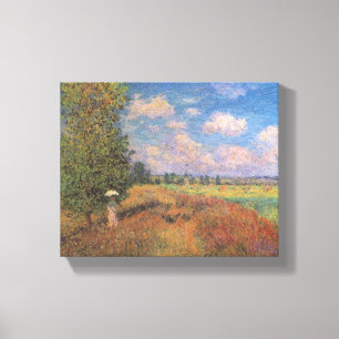 Champ de Coquelicots - Claude Monet - c1875 Canvas Afdruk