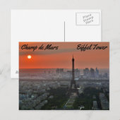 Champ de Mars, Eiffeltoren Briefkaart (Voorkant / Achterkant)