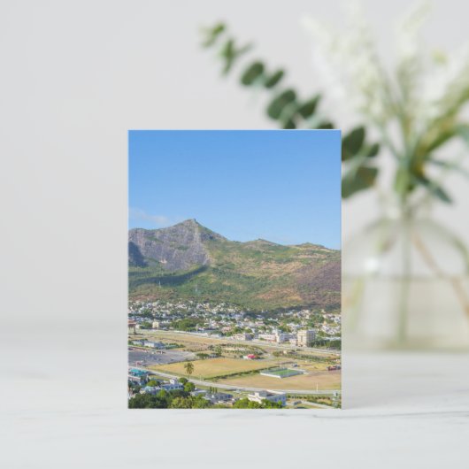 Champ de Mars in Port Louis, de hoofdstad van Maur Briefkaart (Staand voorkant)
