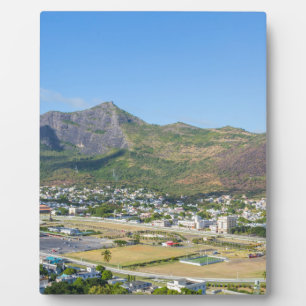Champ de Mars in Port Louis, de hoofdstad van Maur Fotoplaat