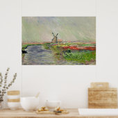 Champ de Tulipes en Hollande - Claude Monet - 1886 Poster (Keuken)
