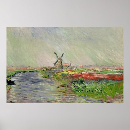 Champ de Tulipes en Hollande - Claude Monet - 1886 Poster (Voorkant)