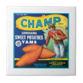 Champ Fruit-etiket Tegeltje (Voorkant)