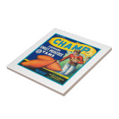 Champ Fruit-etiket Tegeltje (Zijkant)