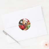 Champ - Golden Retriever - Lukas Ronde Sticker (Envelop)