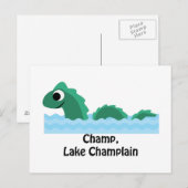 Champ, Lake ChamPlain Briefkaart (Voorkant / Achterkant)