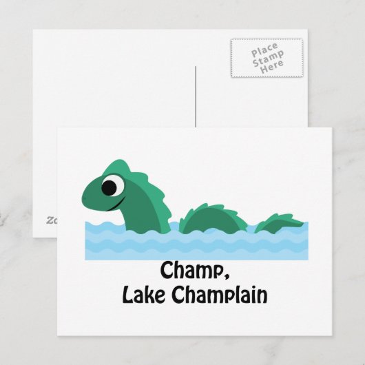 Champ, Lake ChamPlain Briefkaart (Voorkant / Achterkant)