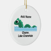 Champ, Lake ChamPlain Keramisch Ornament (Rechts)