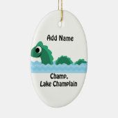 Champ, Lake ChamPlain Keramisch Ornament (Rechts)