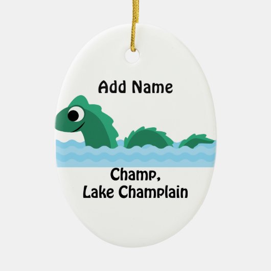 Champ, Lake ChamPlain Keramisch Ornament (Voorkant)