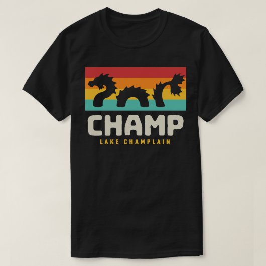 Champ Lake Champlain Monster Amerikaanse folklore T-shirt (Design voorkant)