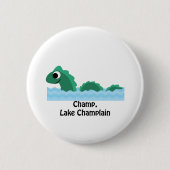 Champ, Lake ChamPlain Ronde Button 5,7 Cm (Voorkant)