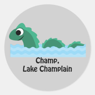 Champ, Lake ChamPlain Ronde Sticker