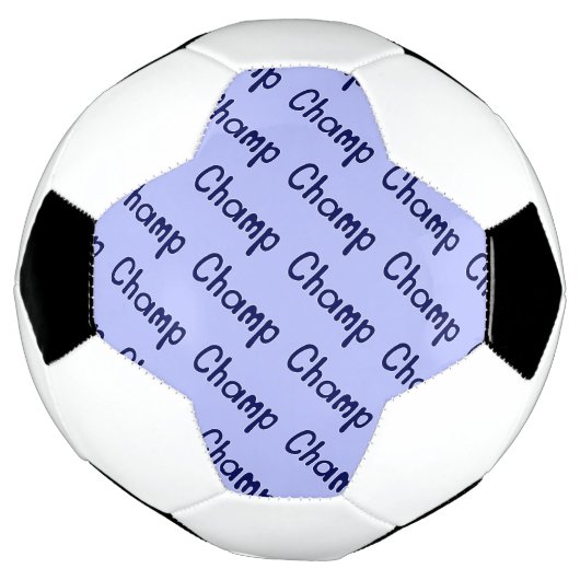 Champ Pattern - Blauw Voetbal (Gedraaid)