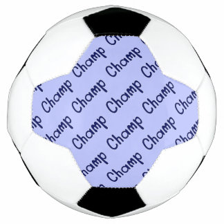 Champ Pattern - Blauw Voetbal