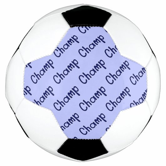Champ Pattern - Blauw Voetbal (Voorkant)
