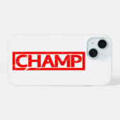 Champ Stamp iPhone 15 Case (Achterkant horizontaal)
