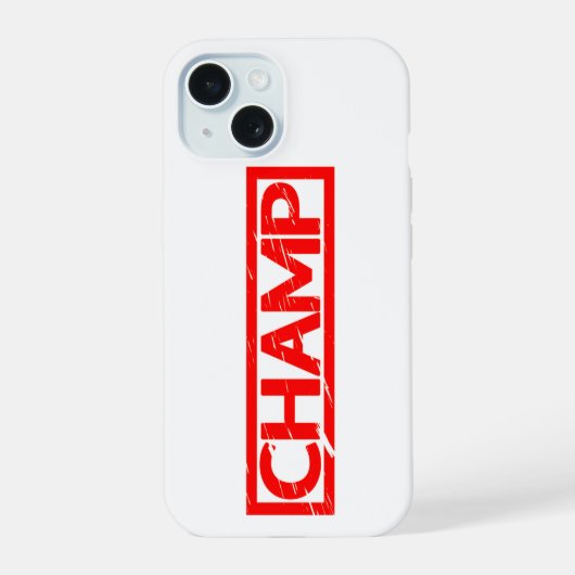 Champ Stamp iPhone 15 Case (Achterkant)
