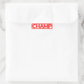 Champ Stamp Ronde Sticker