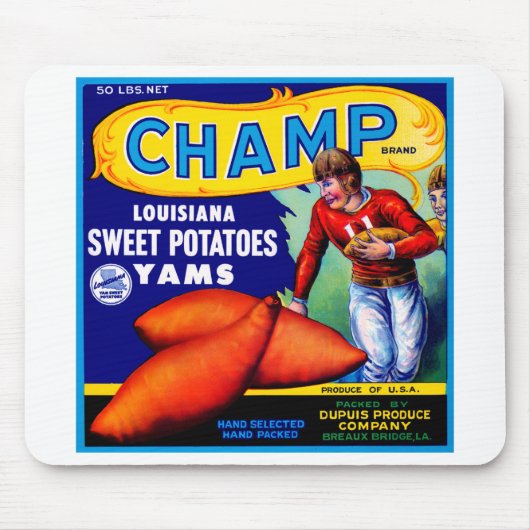 Champ Sweet-aardappelen Muismat (Voorkant)