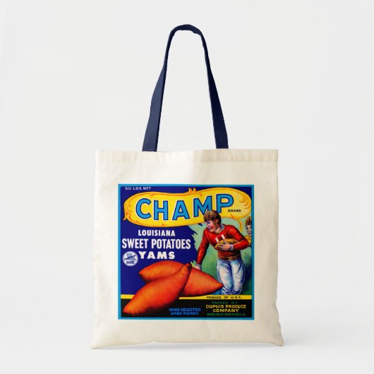 Champ Sweet-aardappelen Tote Bag (Voorkant)