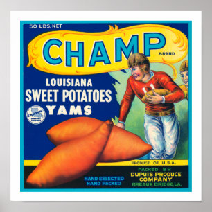  Champ Sweet Potates Poster