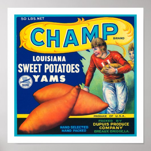  Champ Sweet Potates Poster (Voorkant)