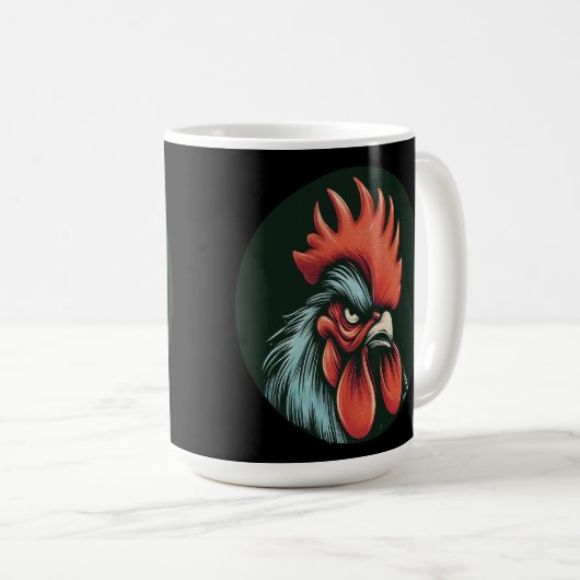 Champ the Grumpy Rooster Mug Koffiemok (Voorkant rechts)