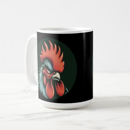 Champ the Grumpy Rooster Mug Koffiemok (Voorkant links)