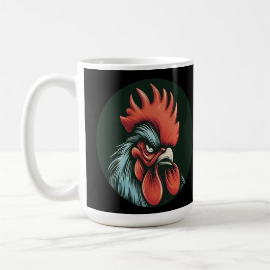 Champ the Grumpy Rooster Mug Koffiemok (Links)