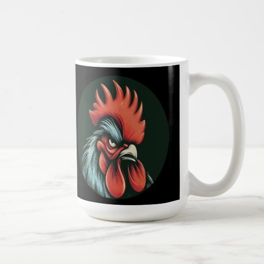 Champ the Grumpy Rooster Mug Koffiemok (Rechts)