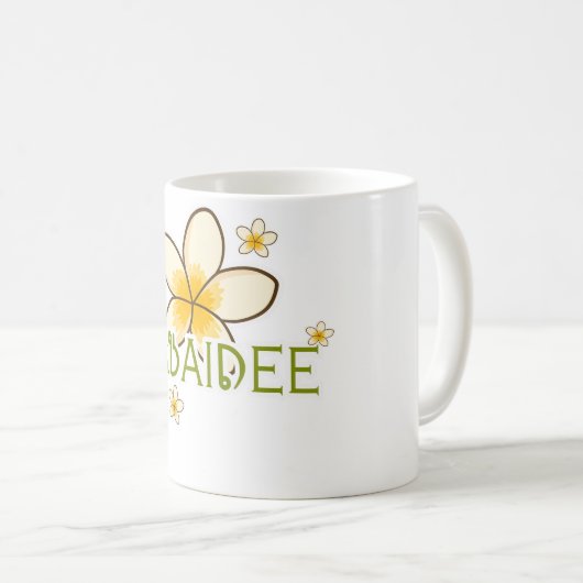 champabloem koffiemok (Voorkant rechts)