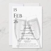 Champagne 40ste verjaardag kaart (Voorkant)