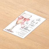 Champagne 50th Birthday Party Invitation Acryl Uitnodigingen (Laagn)