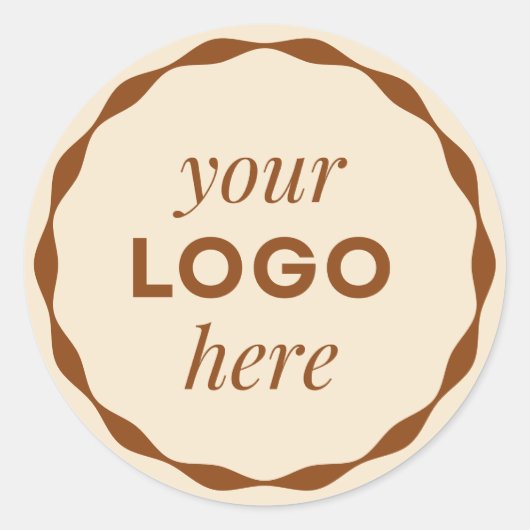 Champagne aangepaste logo geschulpte cirkel sticke ronde sticker (Voorkant)