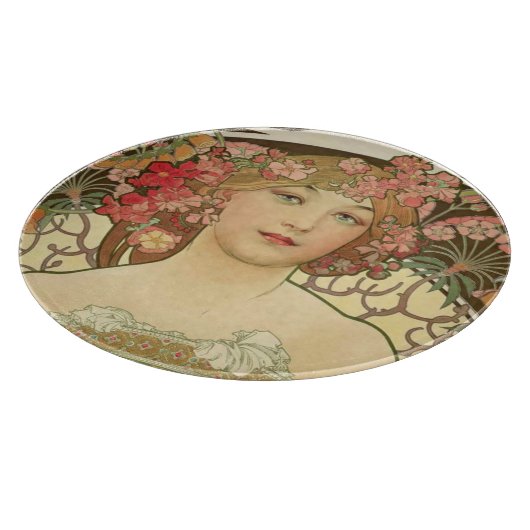 Champagne Alphonse Mucha Cutting Board Snijplank (Hoek)
