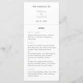 Champagne Ampersand Huwelijk | QR Code | Elegant Menu (Voorkant)