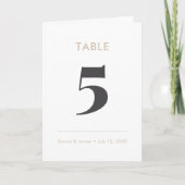 Champagne Ampersand | Tafelnummer (gevouwen) (Voorkant)