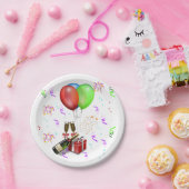 Champagne and Confetti New Years Papieren Bordje (Feest)