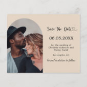 Champagne arch photo wedding Save the Date Flyer (Voorkant)