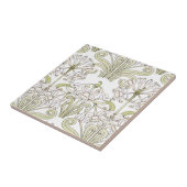 Champagne Art Nouveau Floral Tegeltje (Zijkant)