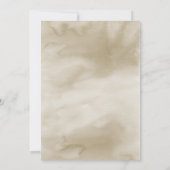 Champagne Autumn Bridal Tea Kaart (Achterkant)